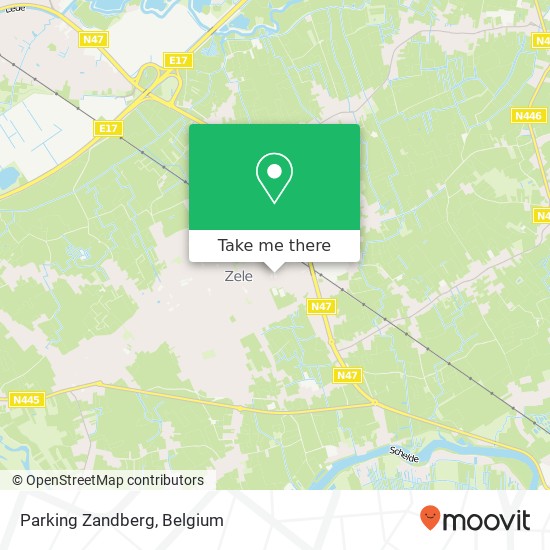 Parking Zandberg map