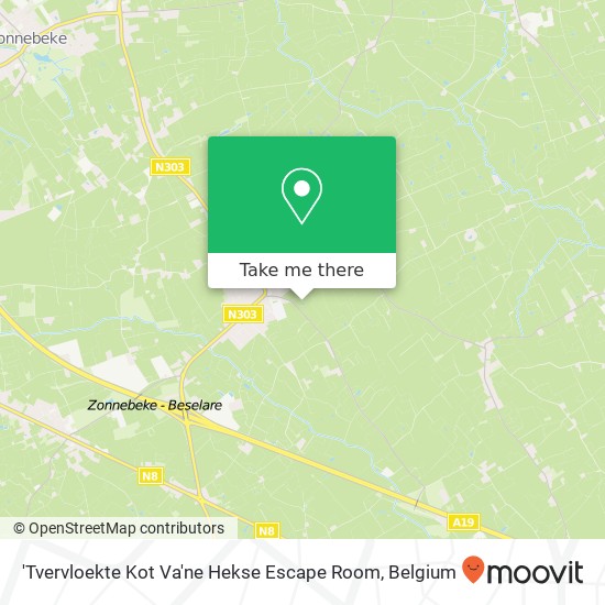 'Tvervloekte Kot Va'ne Hekse Escape Room map