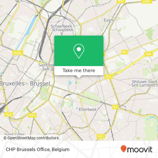 CHP Brussels Office map