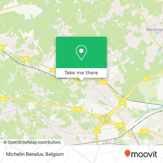 Michelin Benelux map