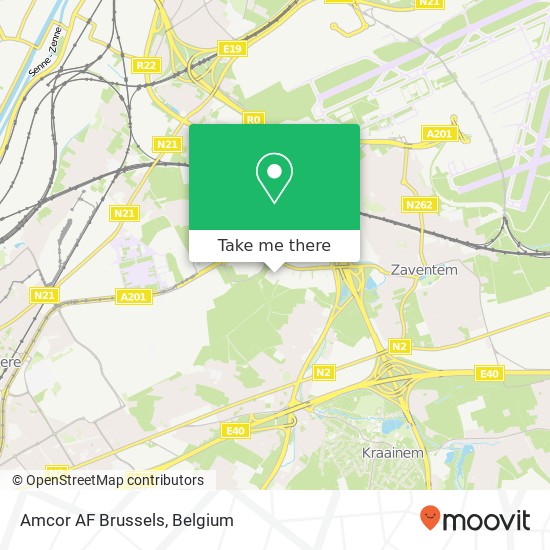 Amcor AF Brussels map