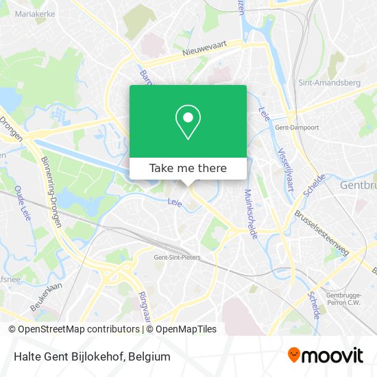 Halte Gent Bijlokehof map