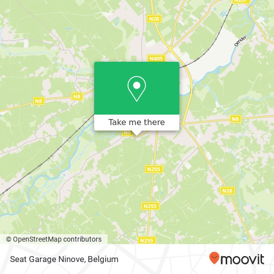 Seat Garage Ninove map