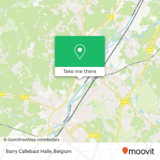 Barry Callebaut Halle map