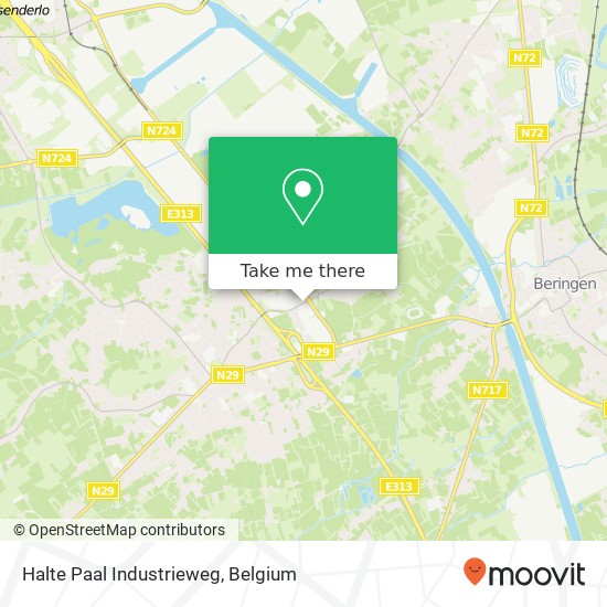 Halte Paal Industrieweg map