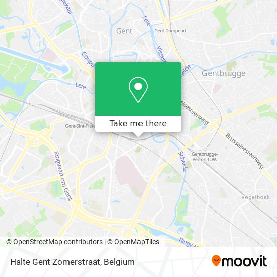 Halte Gent Zomerstraat plan