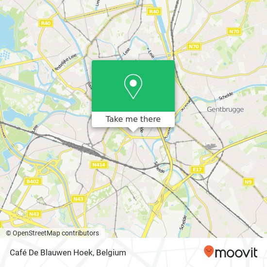 Café De Blauwen Hoek map