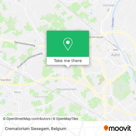 Crematorium Siesegem map
