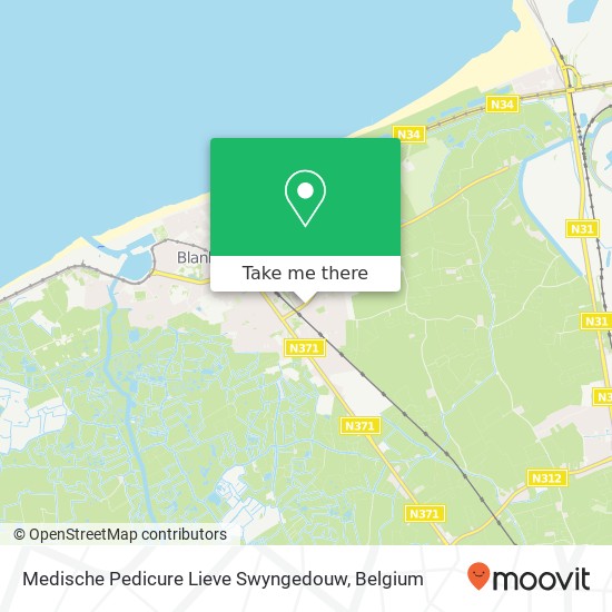 Medische Pedicure Lieve Swyngedouw map