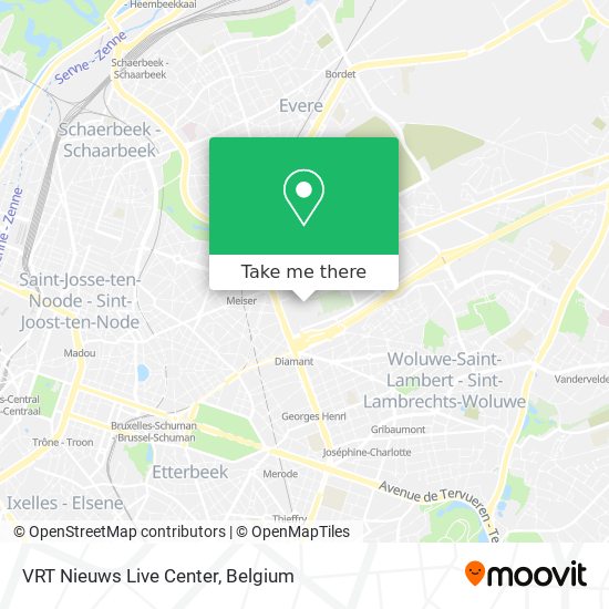 VRT Nieuws Live Center map