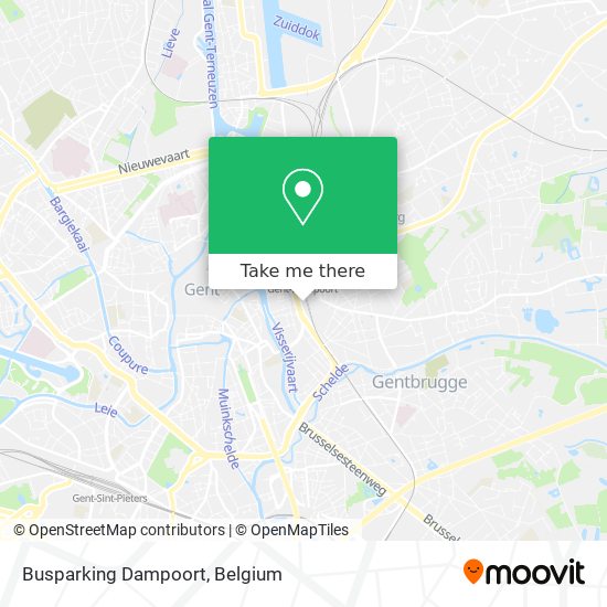 Busparking Dampoort map