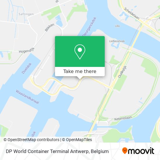 DP World Container Terminal Antwerp map