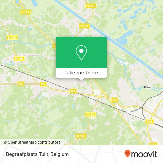 Begraafplaats Tuilt map