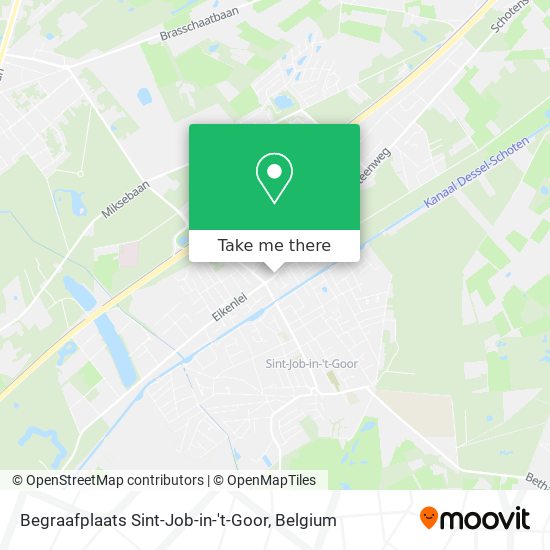 Begraafplaats Sint-Job-in-'t-Goor map