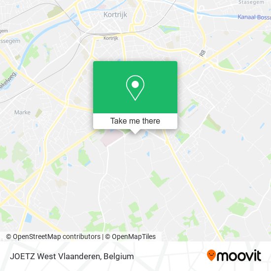 JOETZ West Vlaanderen map