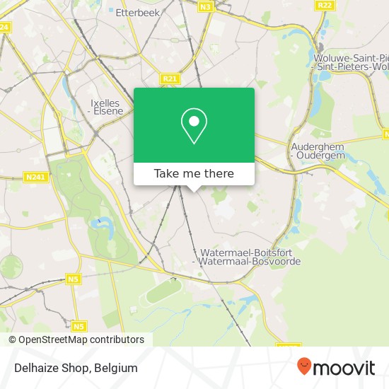 Delhaize Shop map