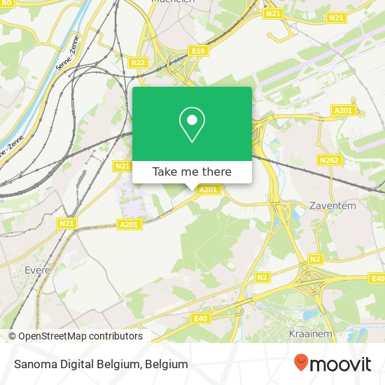Sanoma Digital Belgium map