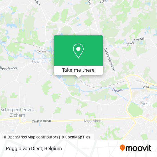 Poggio van Diest map