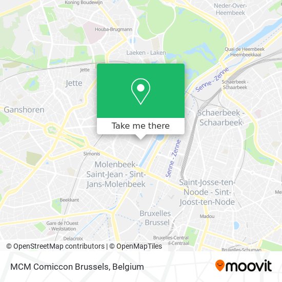 MCM Comiccon Brussels map