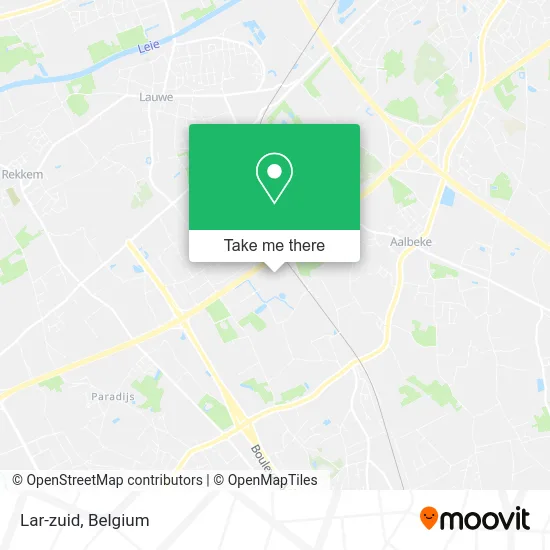 Lar-Zuid map