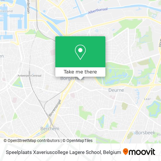 Speelplaats Xaveriuscollege Lagere School plan