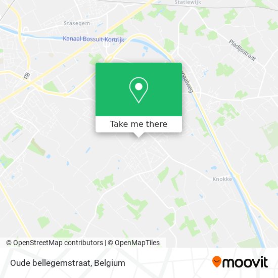 Oude bellegemstraat map