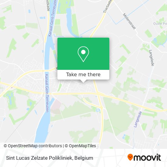 Sint Lucas Zelzate Polikliniek map