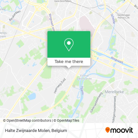 Halte Zwijnaarde Molen plan