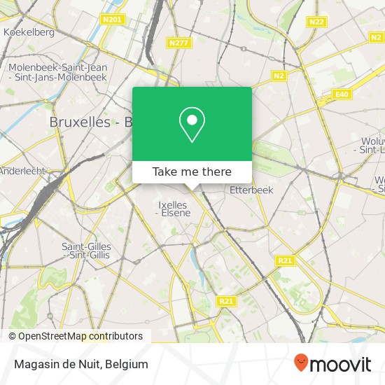 Magasin de Nuit map