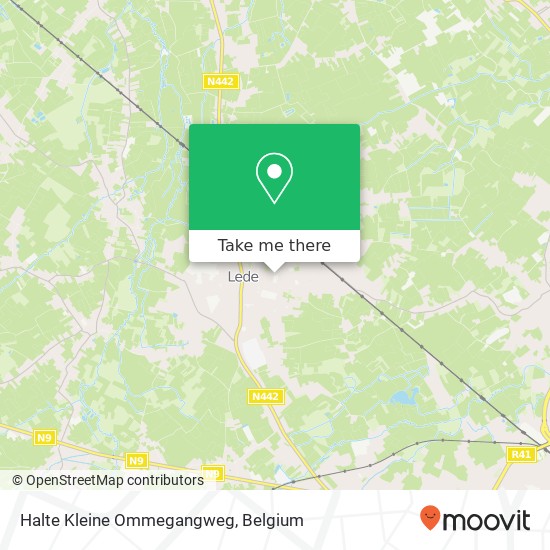 Halte Kleine Ommegangweg map