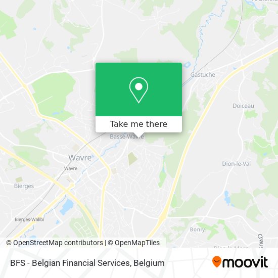 BFS - Belgian Financial Services map
