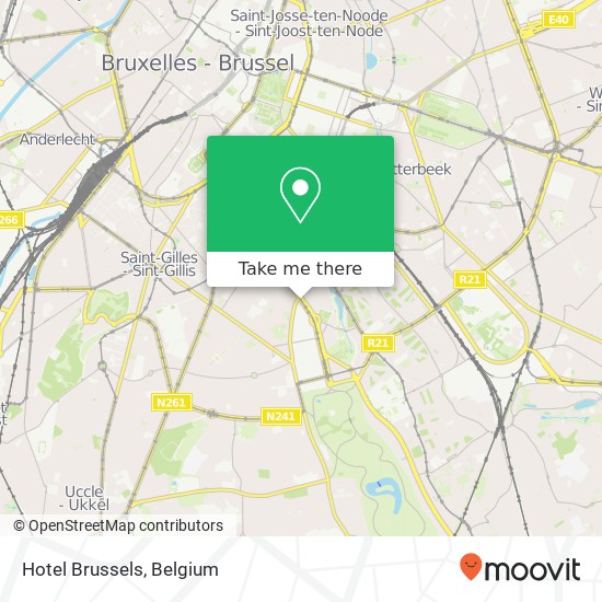 Hotel Brussels map