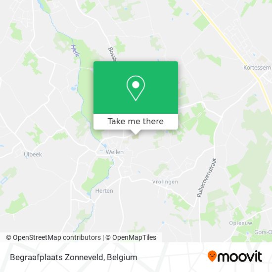 Begraafplaats Zonneveld map