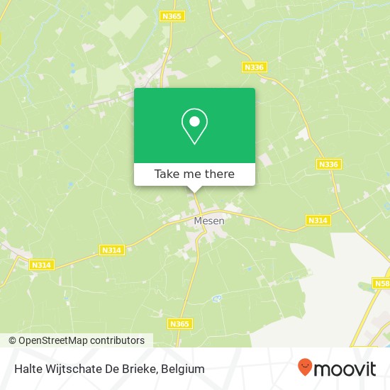 Halte Wijtschate De Brieke map