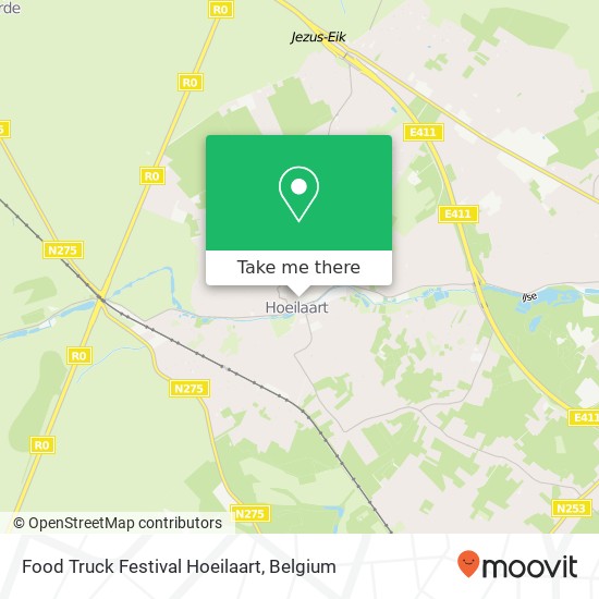 Food Truck Festival Hoeilaart plan