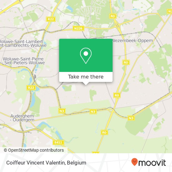 Coiffeur Vincent Valentin map