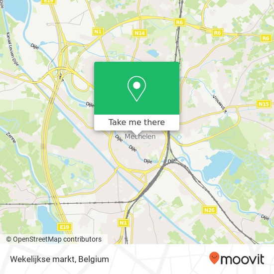 Wekelijkse markt map