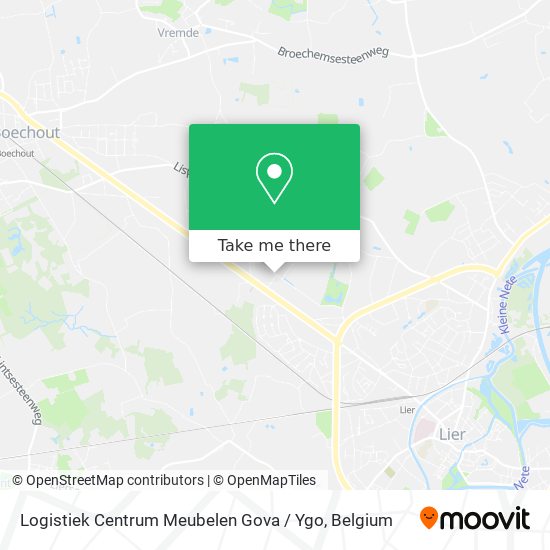 Logistiek Centrum Meubelen Gova / Ygo map