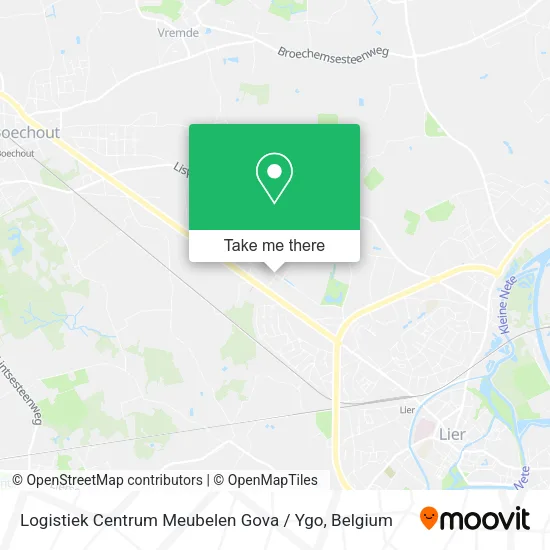 Logistiek Centrum Meubelen Gova / Ygo map