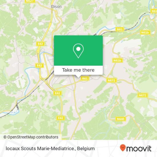 locaux Scouts Marie-Mediatrice. map