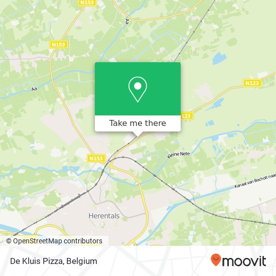 De Kluis Pizza map