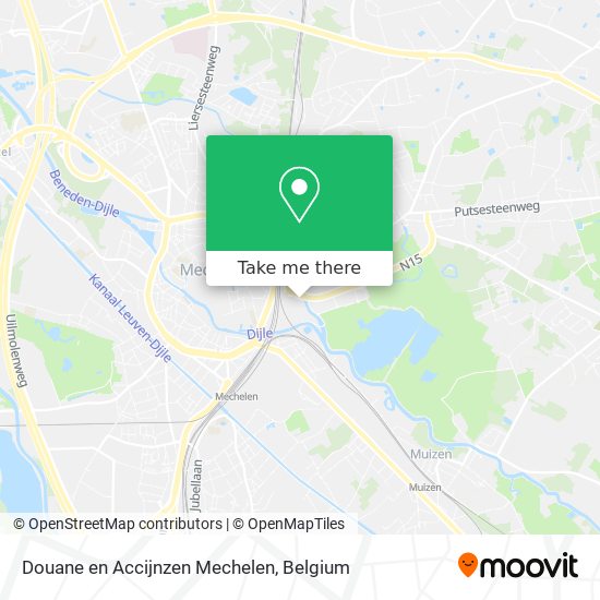 Douane en Accijnzen Mechelen plan
