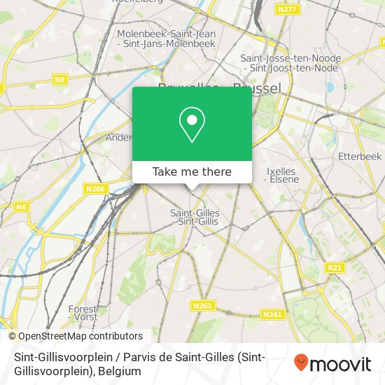 Sint-Gillisvoorplein / Parvis de Saint-Gilles map