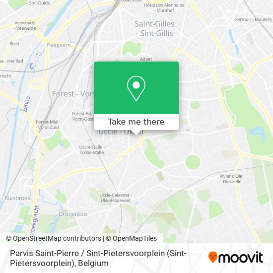 Parvis Saint-Pierre / Sint-Pietersvoorplein plan