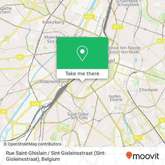 Rue Saint-Ghislain / Sint-Gisleinsstraat map