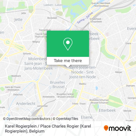 Karel Rogierplein / Place Charles Rogier map