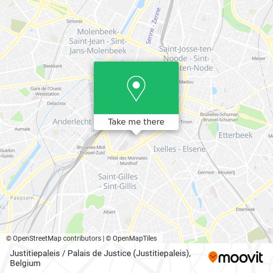 Justitiepaleis / Palais de Justice map