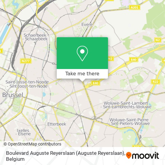 Boulevard Auguste Reyerslaan plan