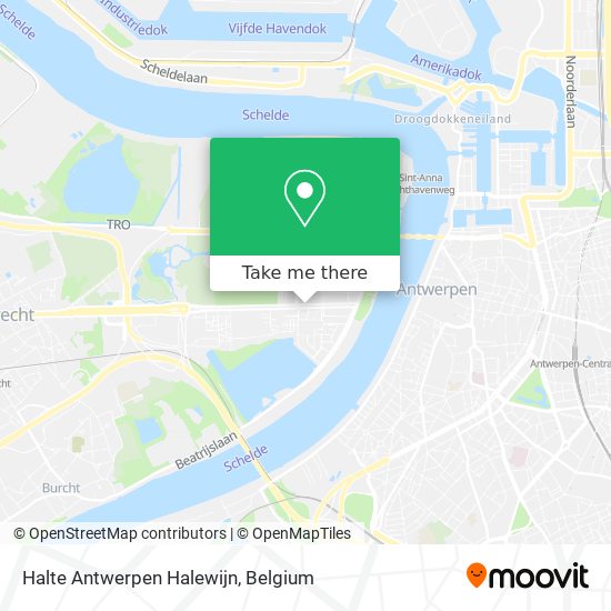 Halte Antwerpen Halewijn plan