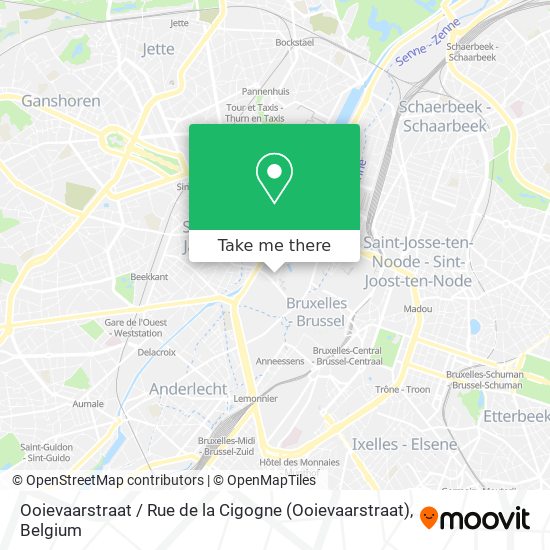 Ooievaarstraat / Rue de la Cigogne map